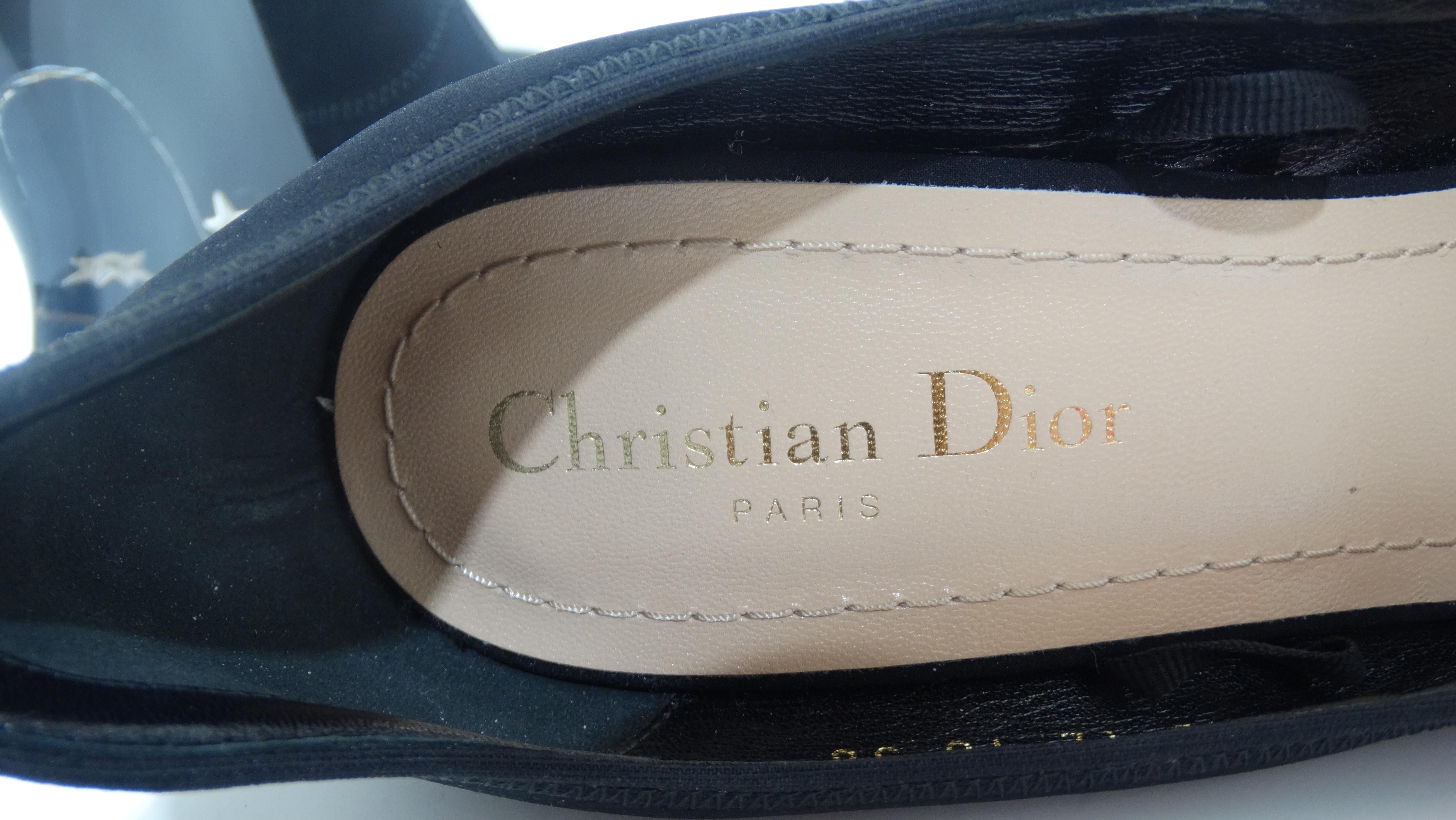 Christian Dior 2000s Neoprene Lucite Etoile Pumps  For Sale 1