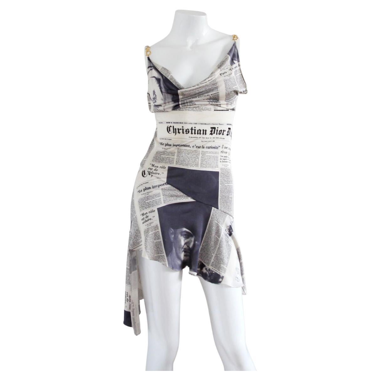 1951 Christian Dior HauteCouture Iconic Asymmetric Silk Dress at