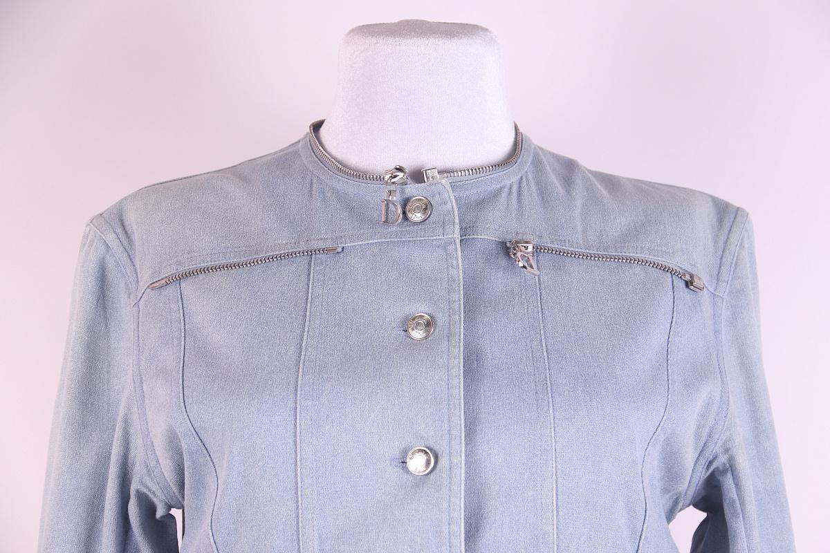 Viola CHRISTIAN DIOR 2001 Giacca di jeans by John Galliano for Christian Dior in vendita
