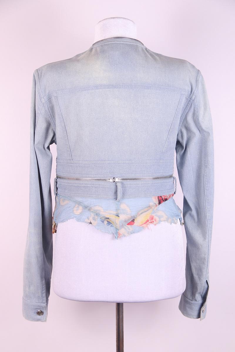 CHRISTIAN DIOR 2001 Giacca di jeans by John Galliano for Christian Dior In condizioni buone in vendita a Алматинский Почтамт, KZ