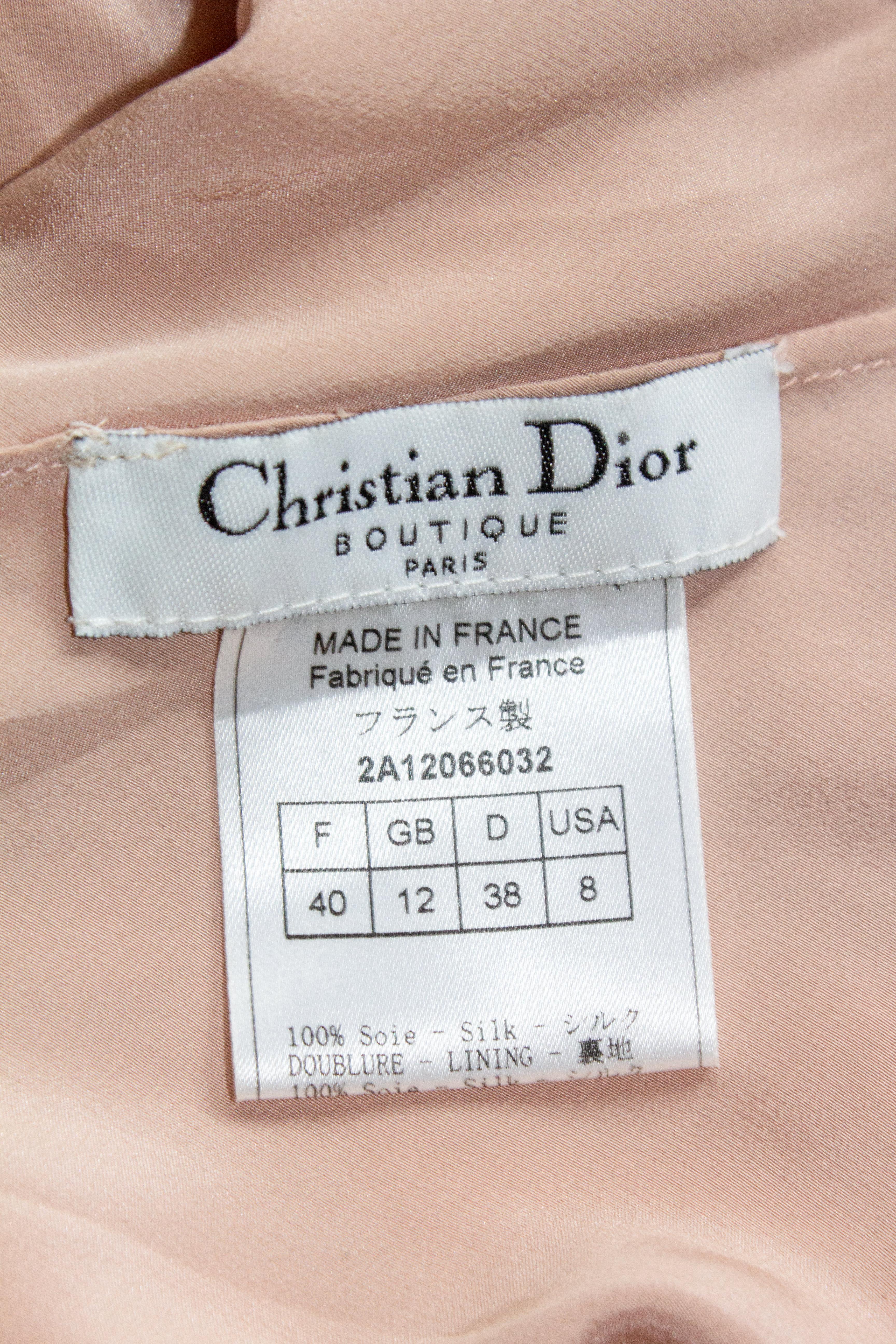 Christian Dior 2002 Pink Dress & Shawl 3