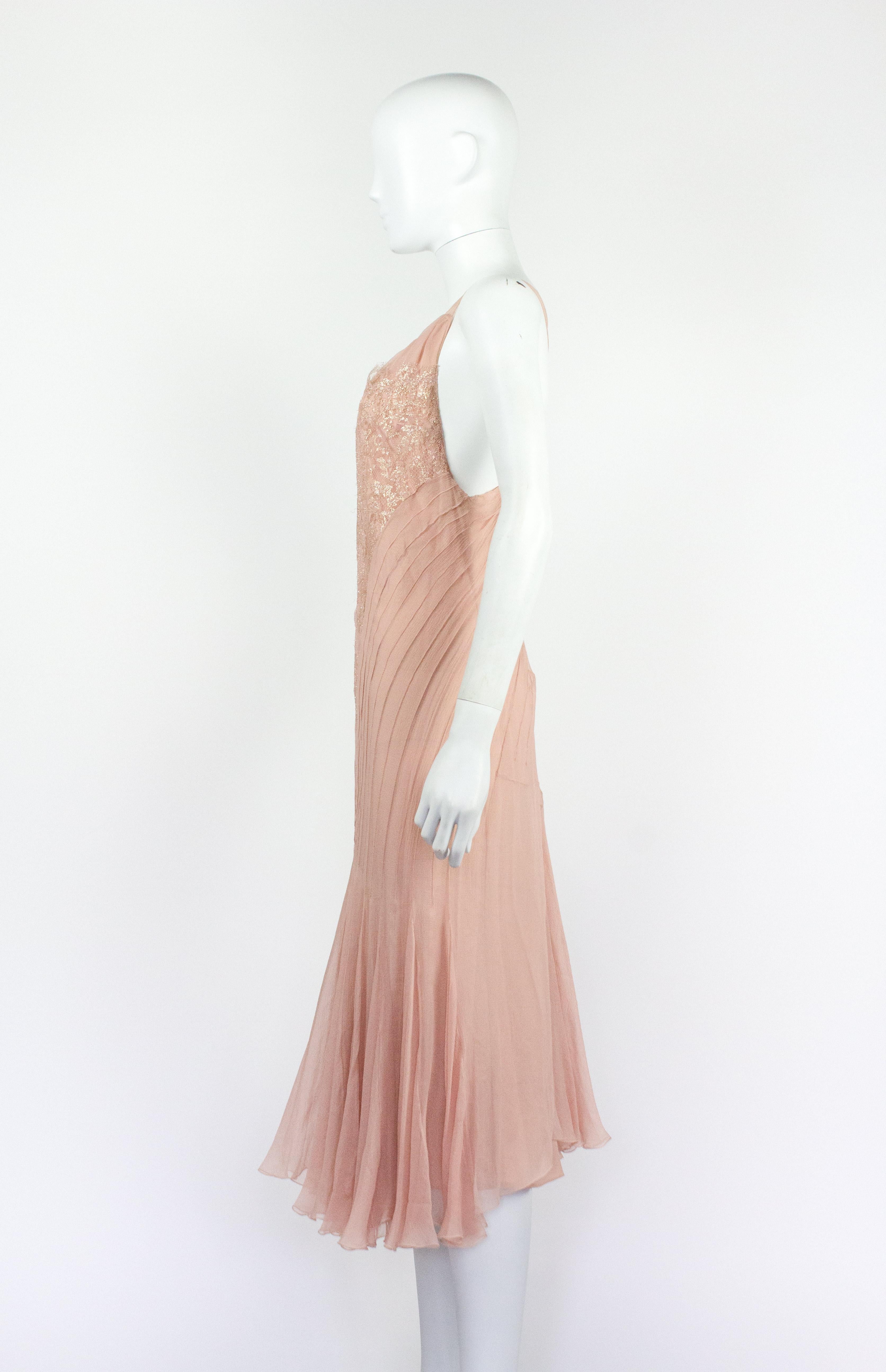 Christian Dior 2002 Pink Dress & Shawl 4