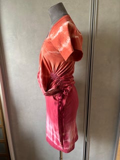 Christian Dior 2002 Runway Tie-Dye Dress by John Galliano