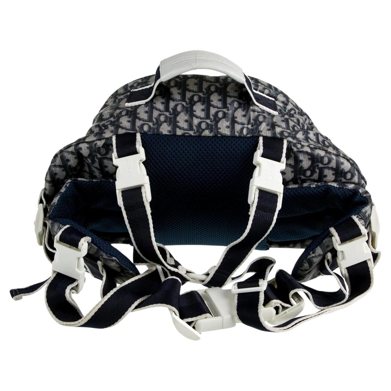 Christian Dior 2003 Rare Vintage Y2K Diorissimo Trotter Fanny Waist Bag Backpack For Sale 2