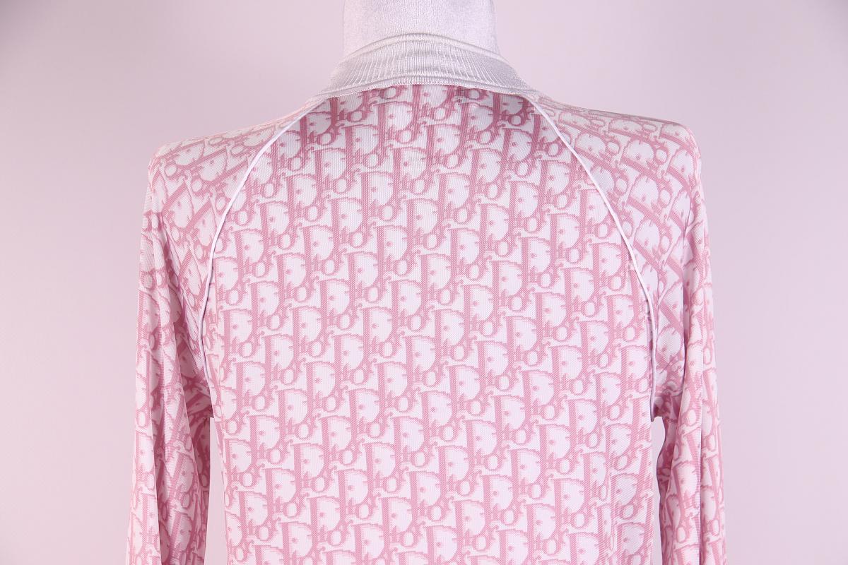 Christian Dior 2004 by John Galliano Diorissimo Monogram viscose jacket For Sale 6