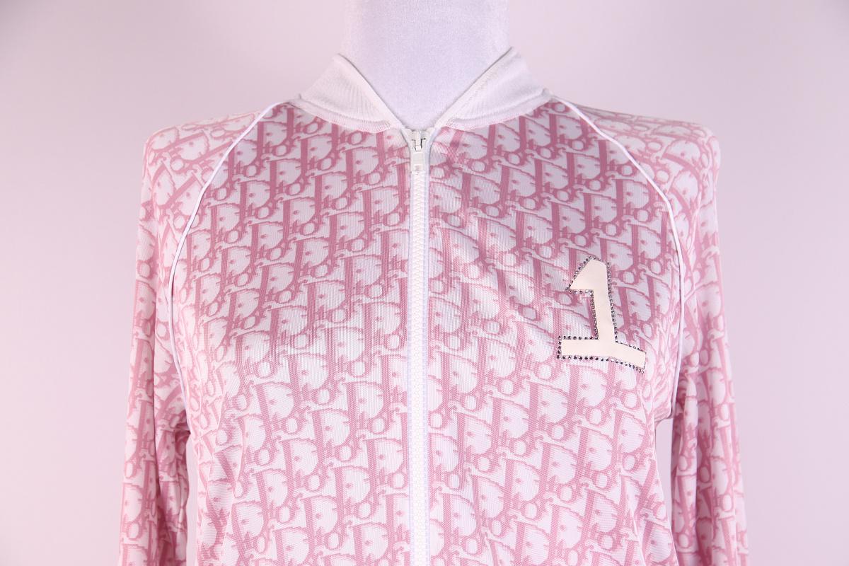 Christian Dior 2004 by John Galliano Diorissimo Monogram viscose jacket For Sale 1