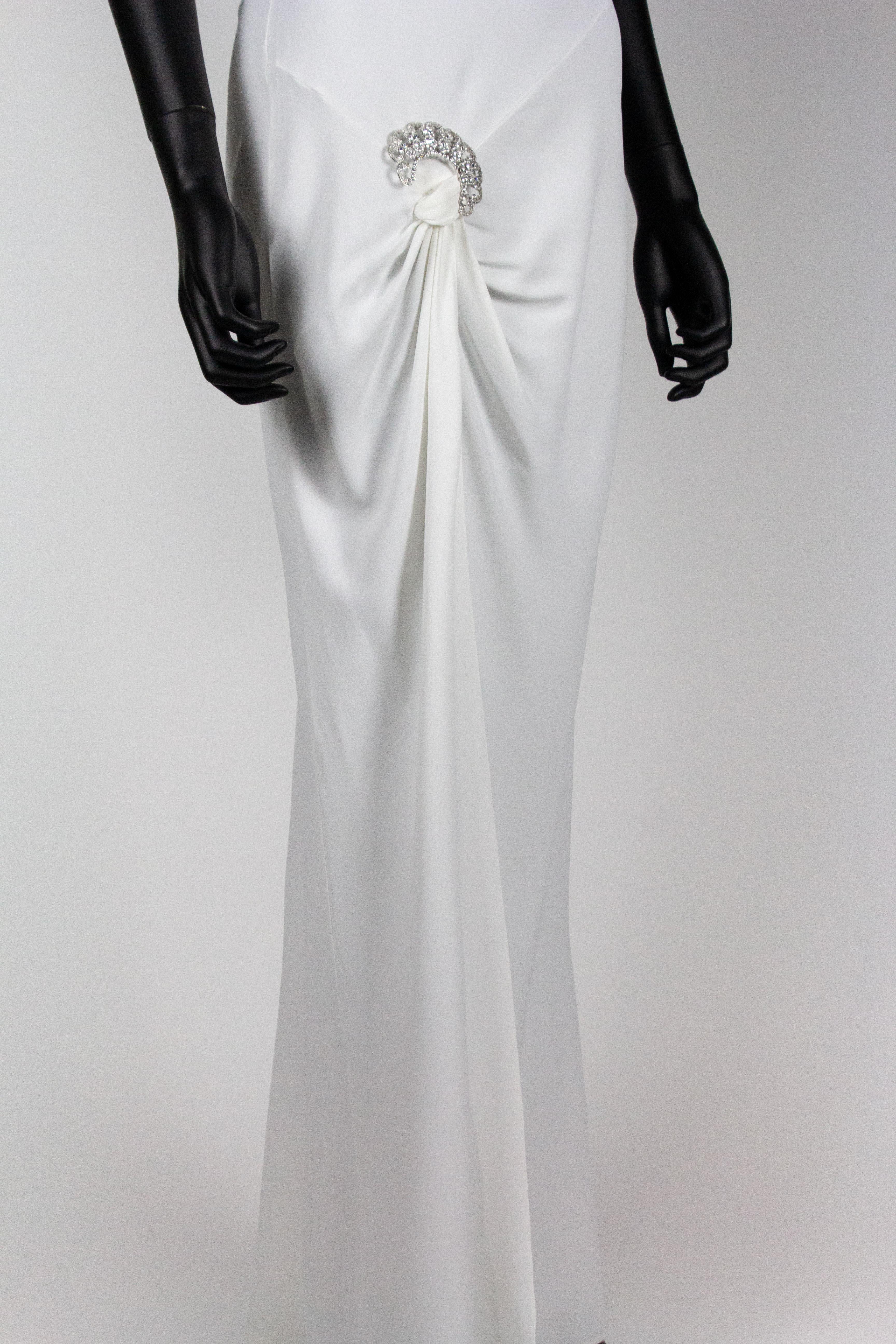 Christian Dior 2004 Dress With Diamante Brooch 7