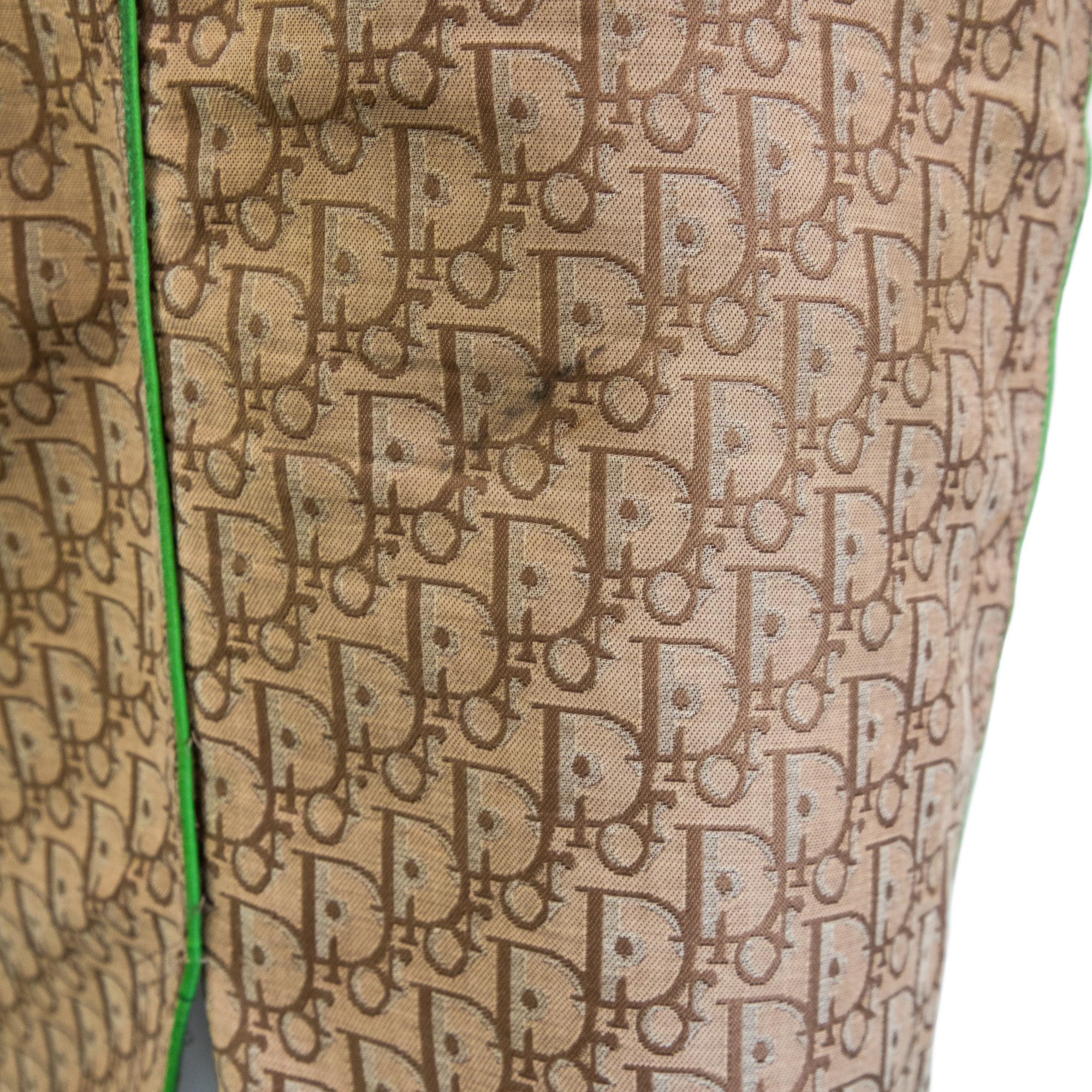 Christian Dior by Galliano 2004 Rasta Monogram Knee Length Skirt size 34 For Sale 3