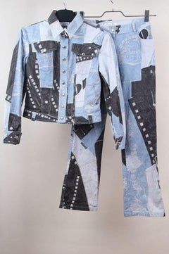 Christian Dior 2004 Trompe L'oeil Jacket Pants Set
