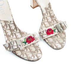 Christian Dior 2005 Brown Monogram High Heel Mules size 40