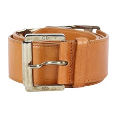 Christian Dior 2005 Cd Leather Belt 85 Cm