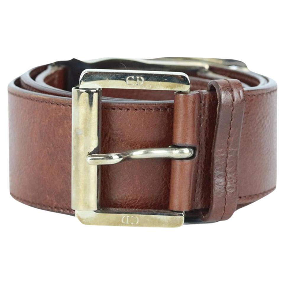 Christian Dior 2005 Cd Leather Belt 85 Cm