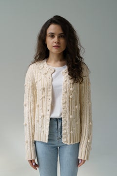 Chaqueta de punto de lana Christian Dior 2005 & John Galliano IT 44