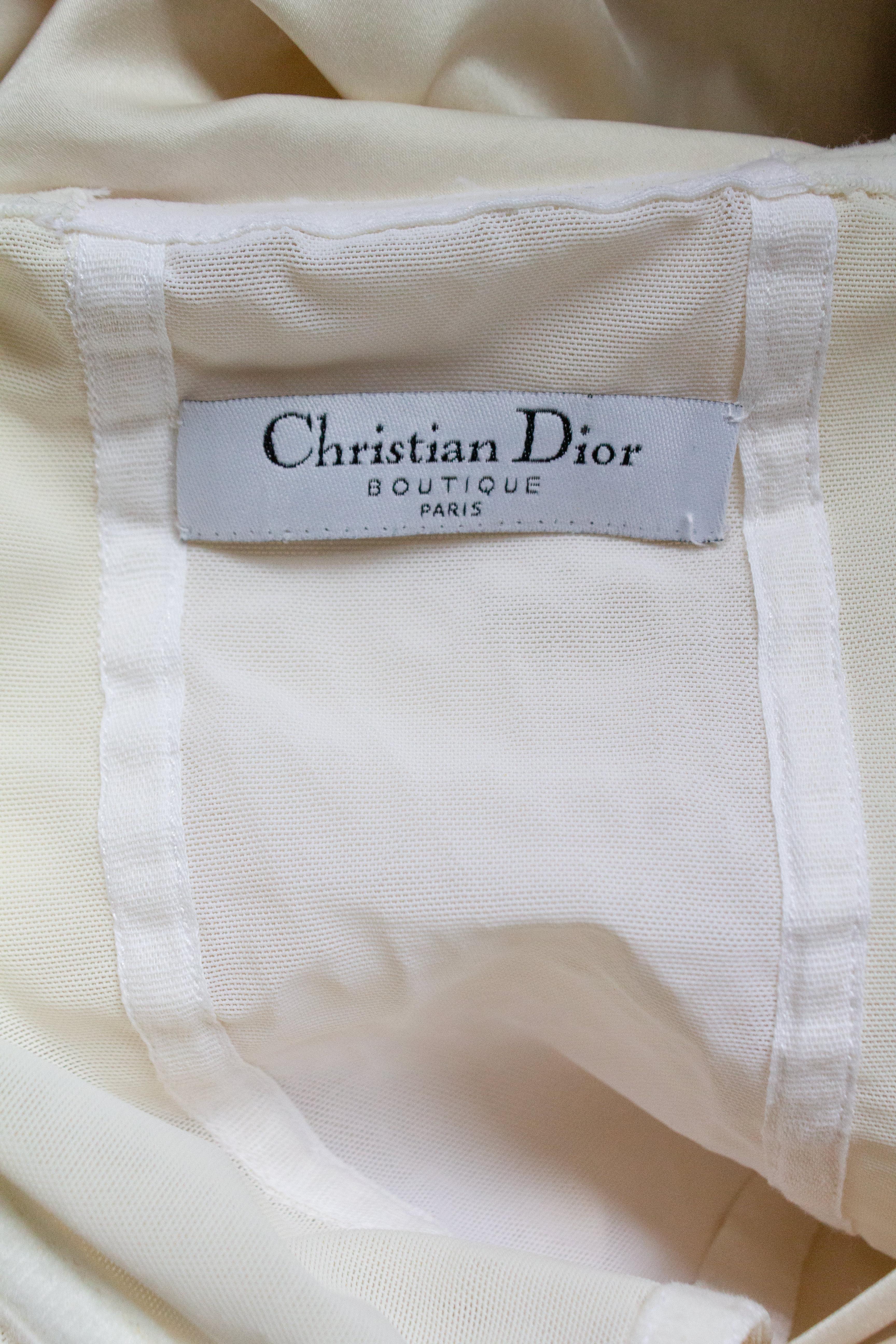 Christian Dior 2008 Rose Detail Dress 7