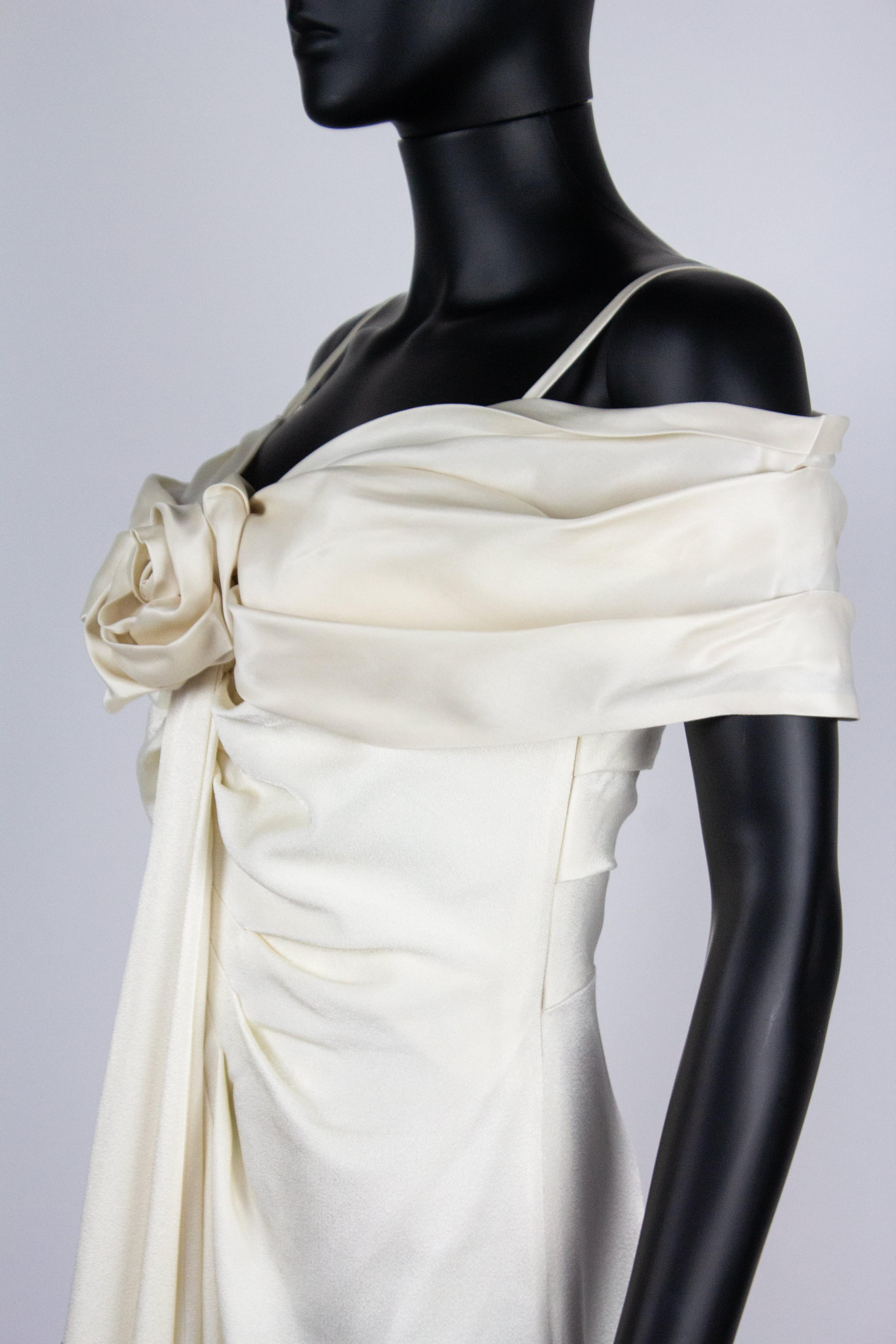 Women's Christian Dior 2008 Rose Detail Dress