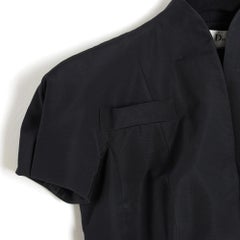 Christian Dior 2008 Veste FR38 Veste de bar en gabardine noire par Galliano UK10 US8