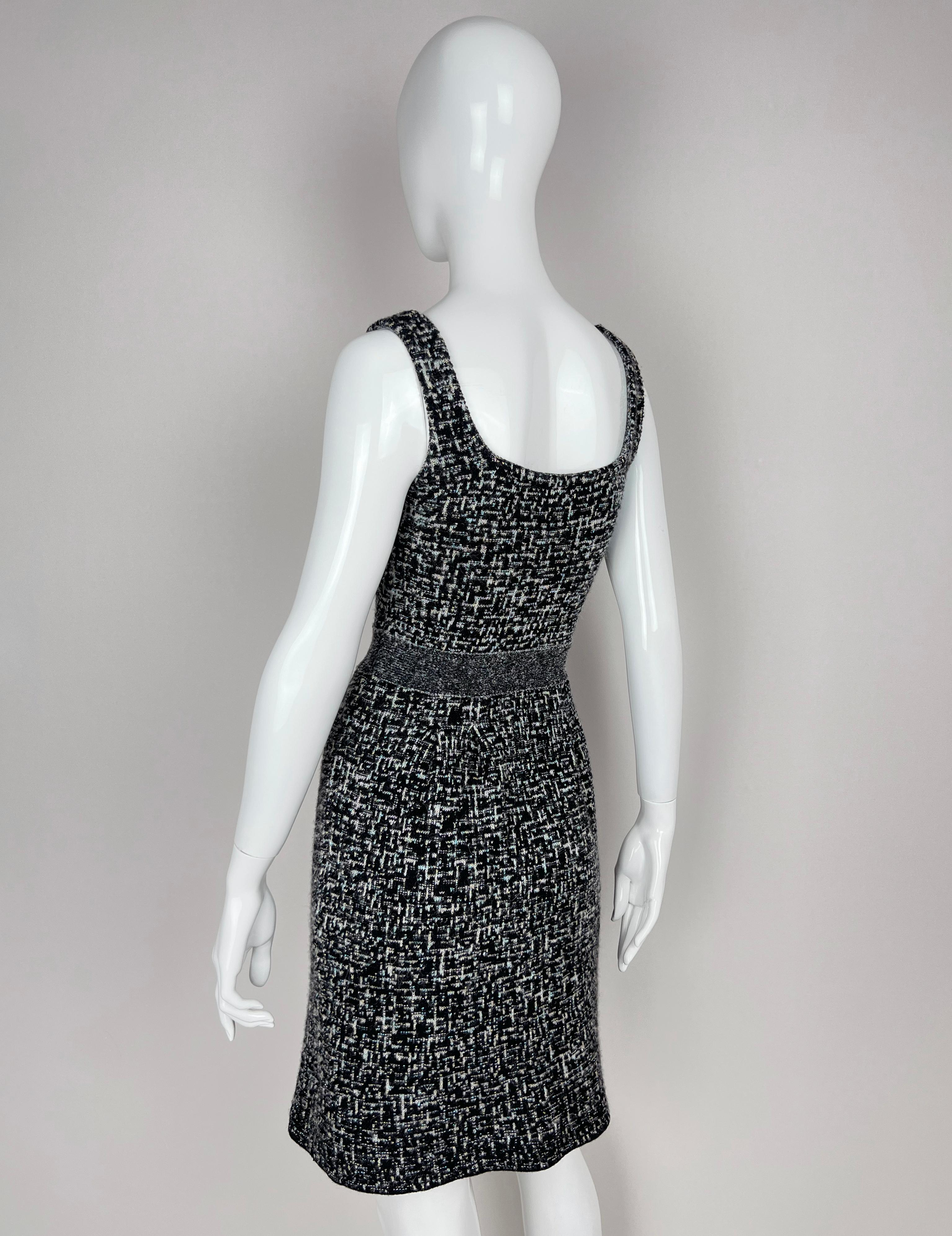 Christian Dior 2011 11aw tweed alpaca dress For Sale 13