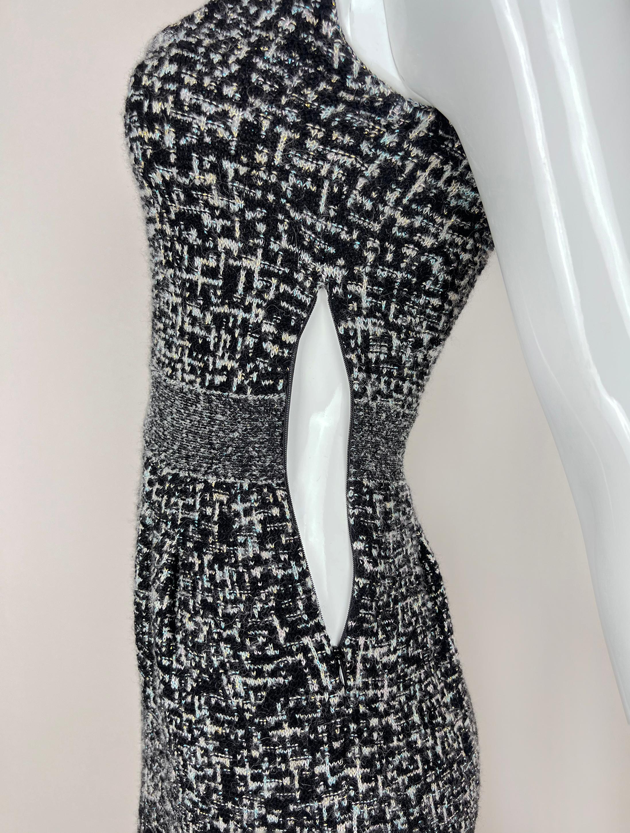Christian Dior 2011 11aw tweed alpaca dress For Sale 14