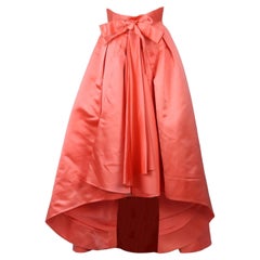 Christian Dior 2013 Asymmetric Pleated Silk Satin Maxi Skirt Uk 10