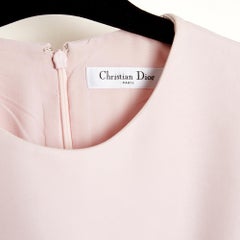 Christian Dior 2015 Robe Rose FR36 Raf Simons Pink Cotton Satin Dress UK8 US6