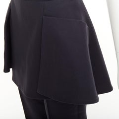 CHRISTIAN DIOR 2017 gonna con peplo staccabile e pantaloni a gamba dritta taglia FR38 M
