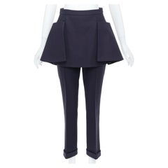 CHRISTIAN DIOR 2017 gonna con peplo staccabile e pantaloni a gamba dritta taglia FR38 M
