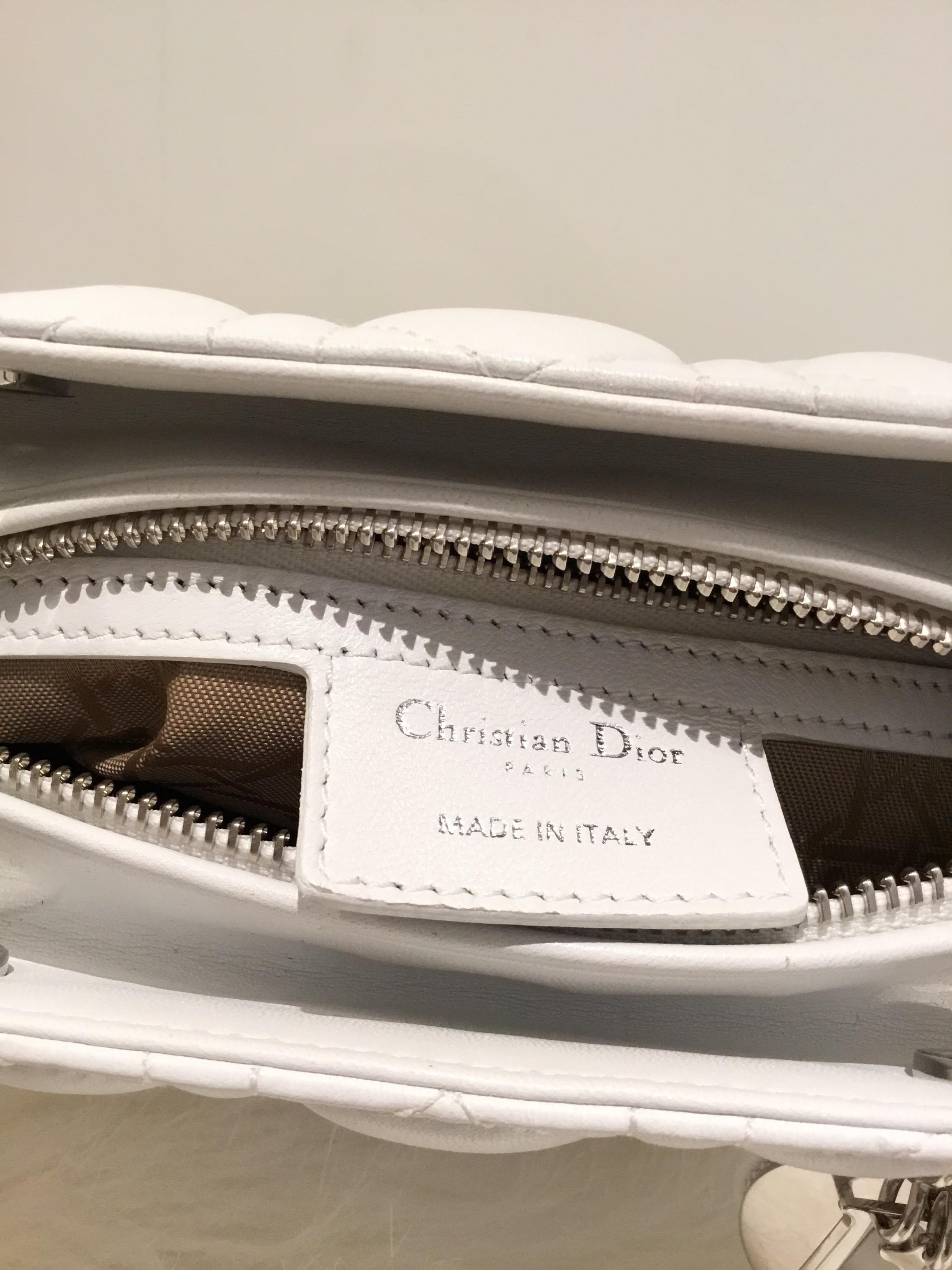 Christian Dior 2017 Medium Lady Dior Bag with Strap 7