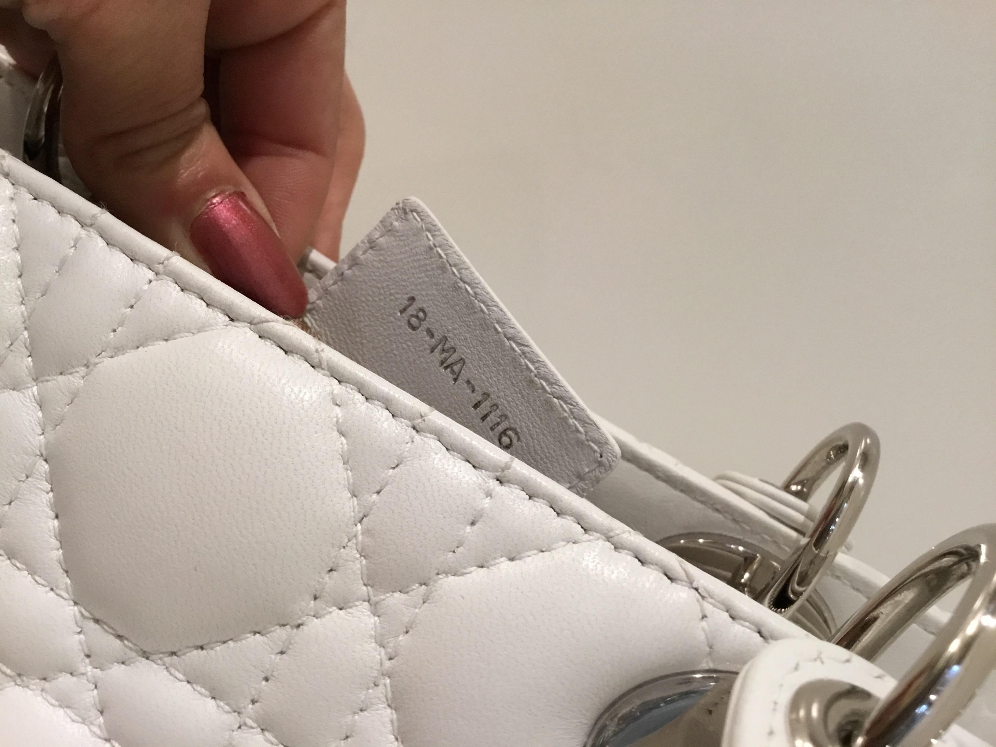Christian Dior 2017 Medium Lady Dior Bag with Strap 9