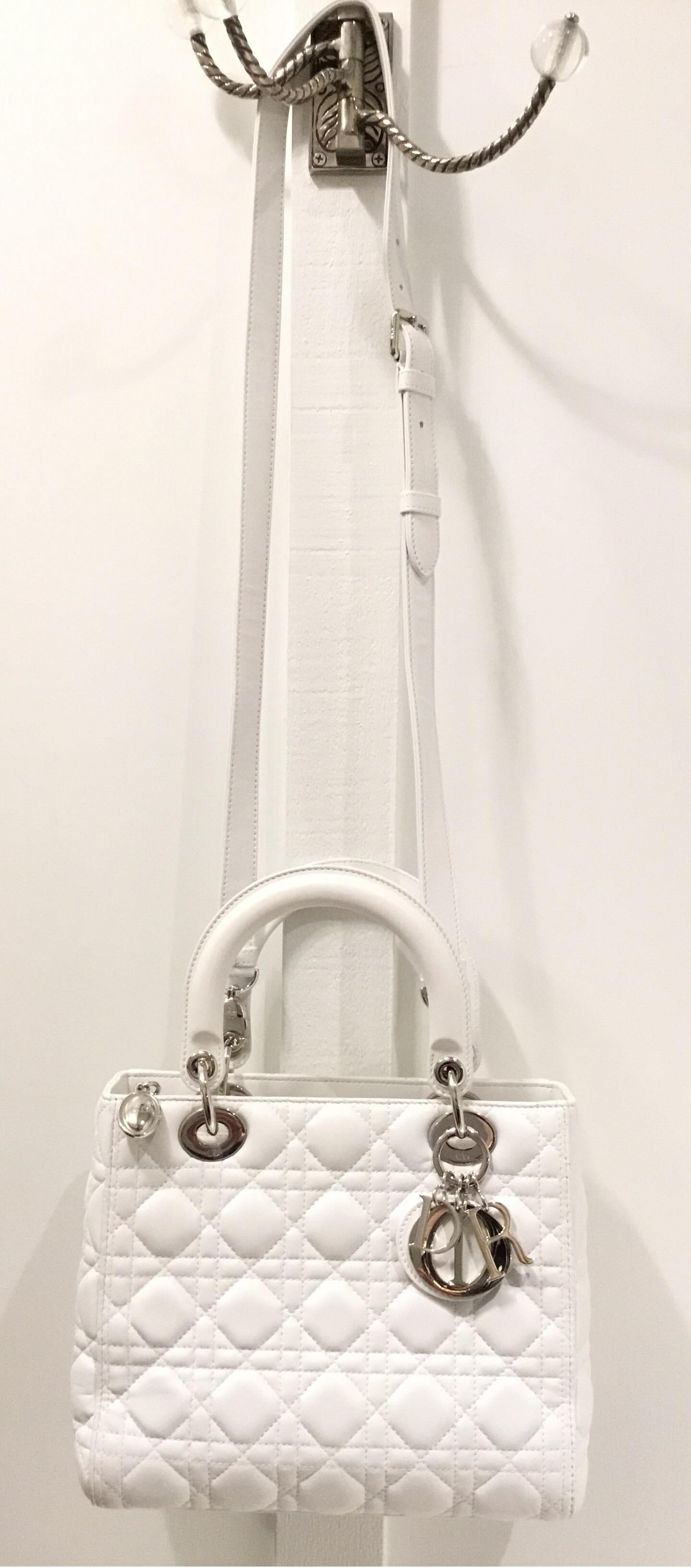 Christian Dior 2017 Medium Lady Dior Bag with Strap 10