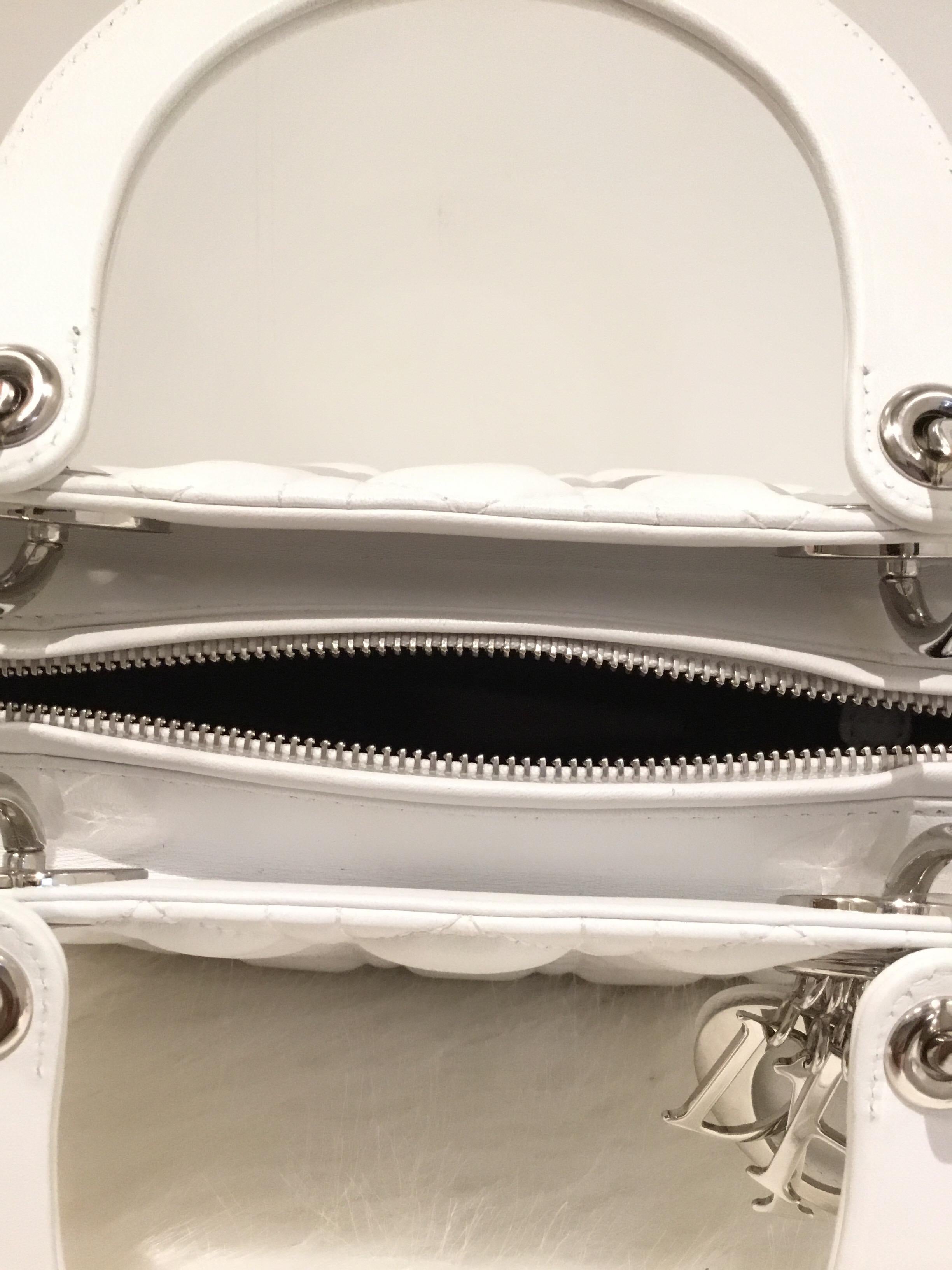Christian Dior 2017 Medium Lady Dior Bag with Strap 5
