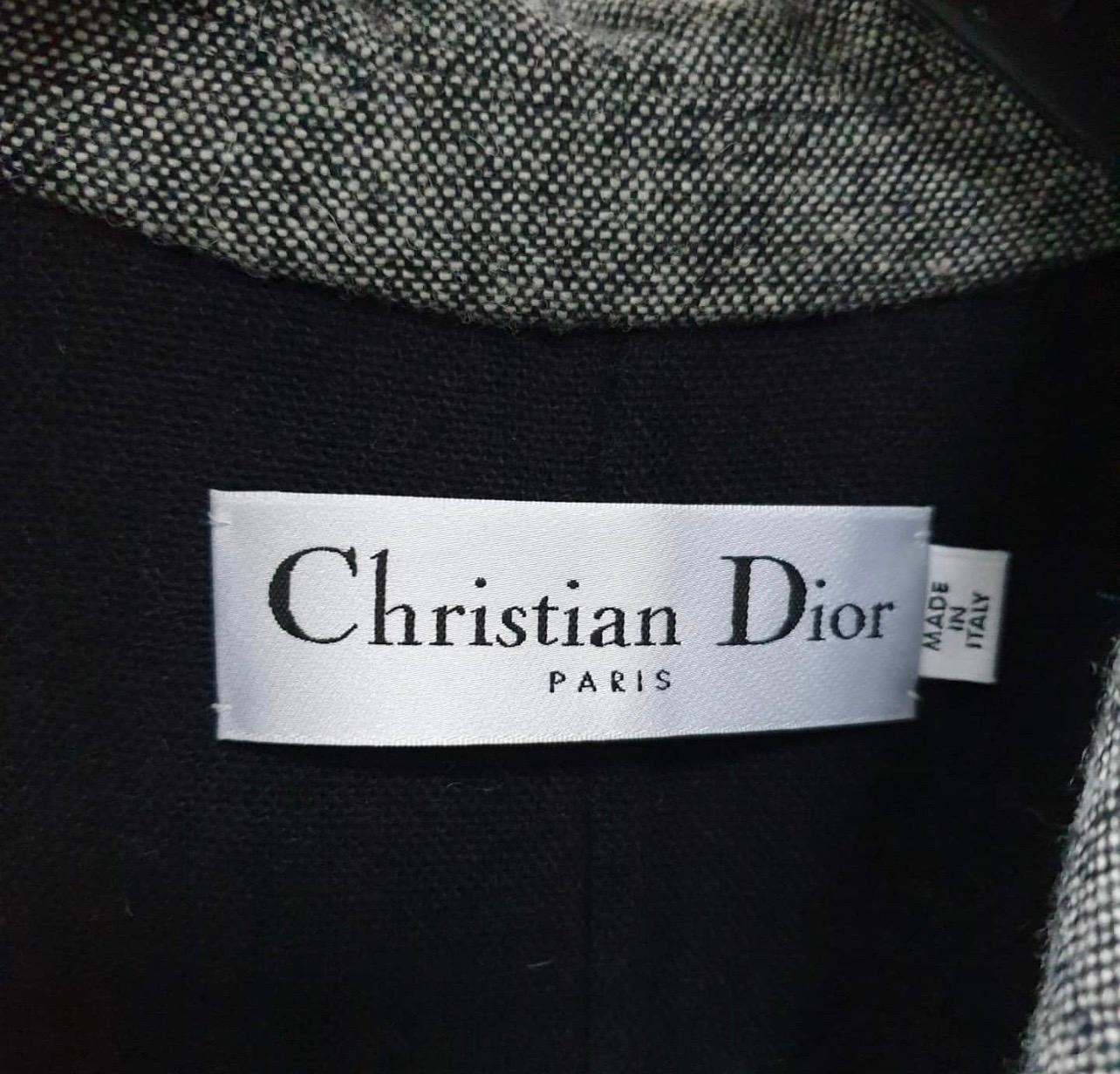 Christian Dior 2017 Wool Gray Coat In Excellent Condition In Krakow, PL