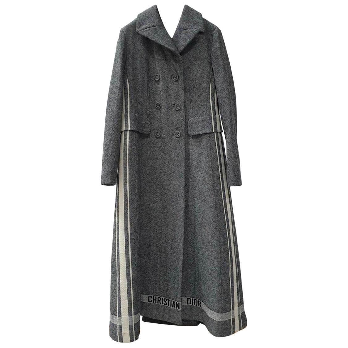 Christian Dior 2017 Wool Gray Coat