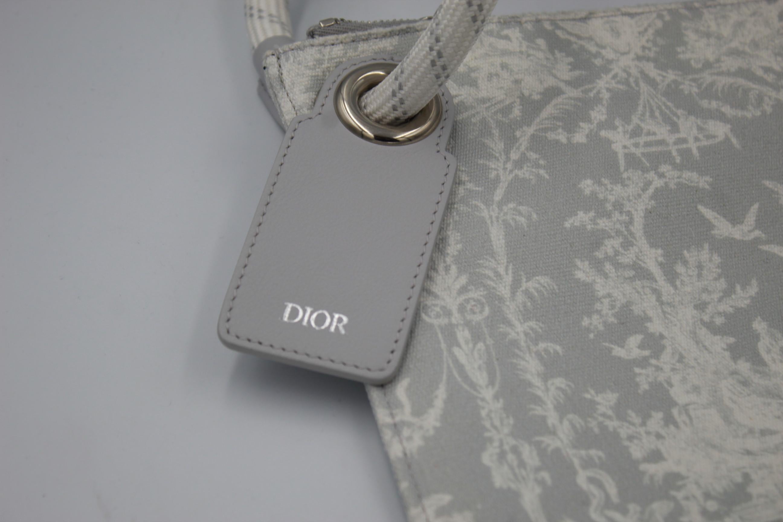 Dior Hand Clutch in Canvas from collection 2018. good condition, light use. Size 27.5*20 cm