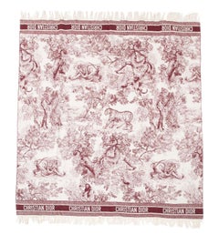 Christian Dior 2019 Cruise Toile de Jouy Throw Blanket