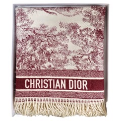 Christian Dior 2019 Cruise Toile de Jouy Throw Blanket