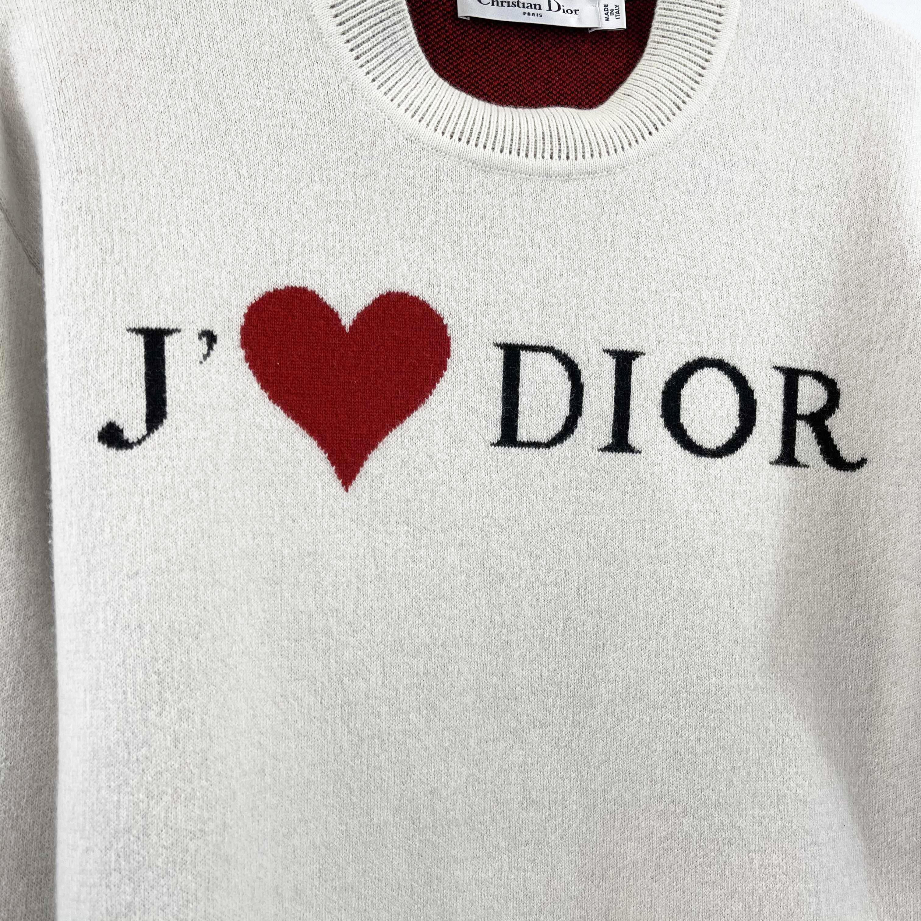 Christian Dior 2019 Dioramour Capsule Collection Sweater Ivory 34 US 2 5