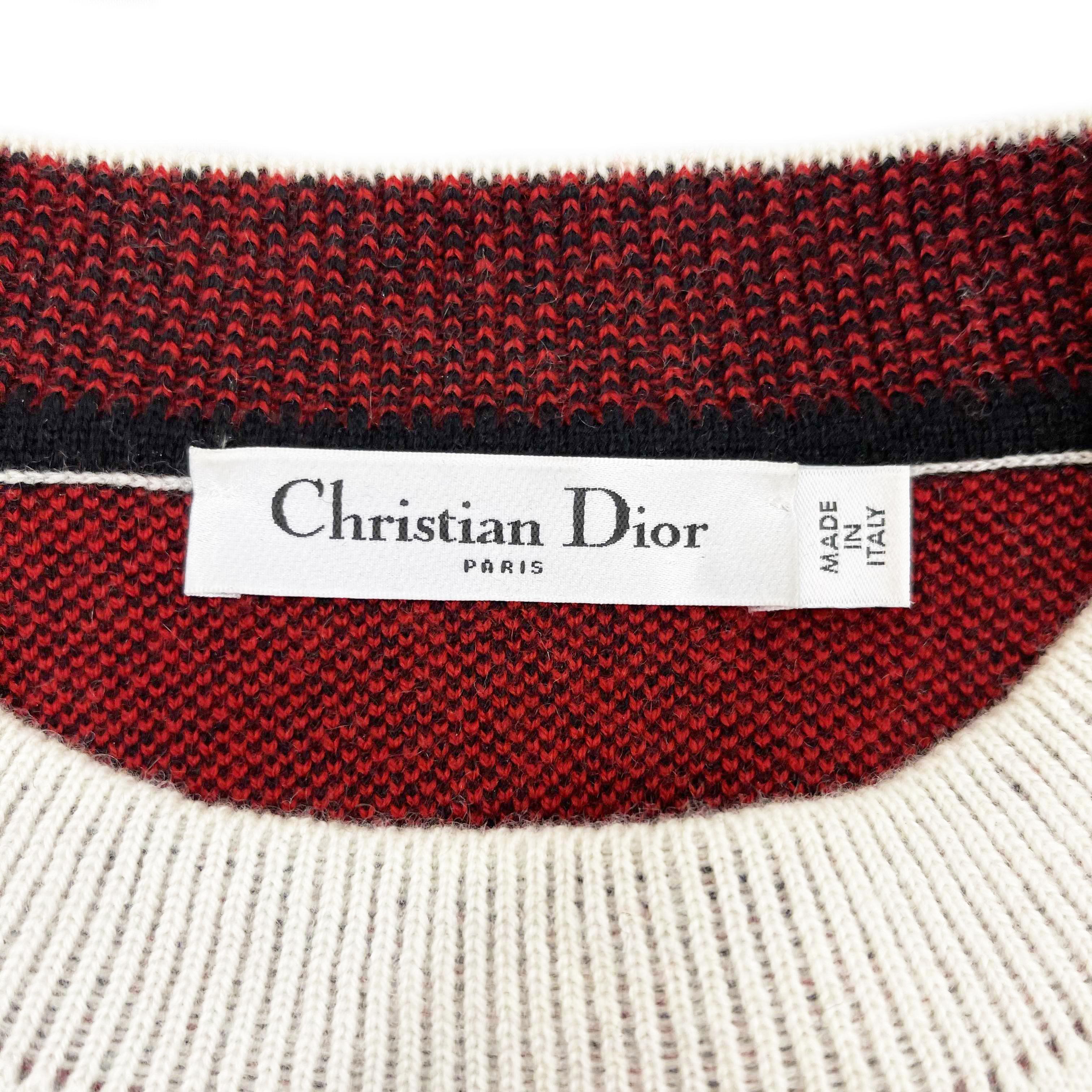 Christian Dior 2019 Dioramour Capsule Collection Sweater Ivory 34 US 2 1