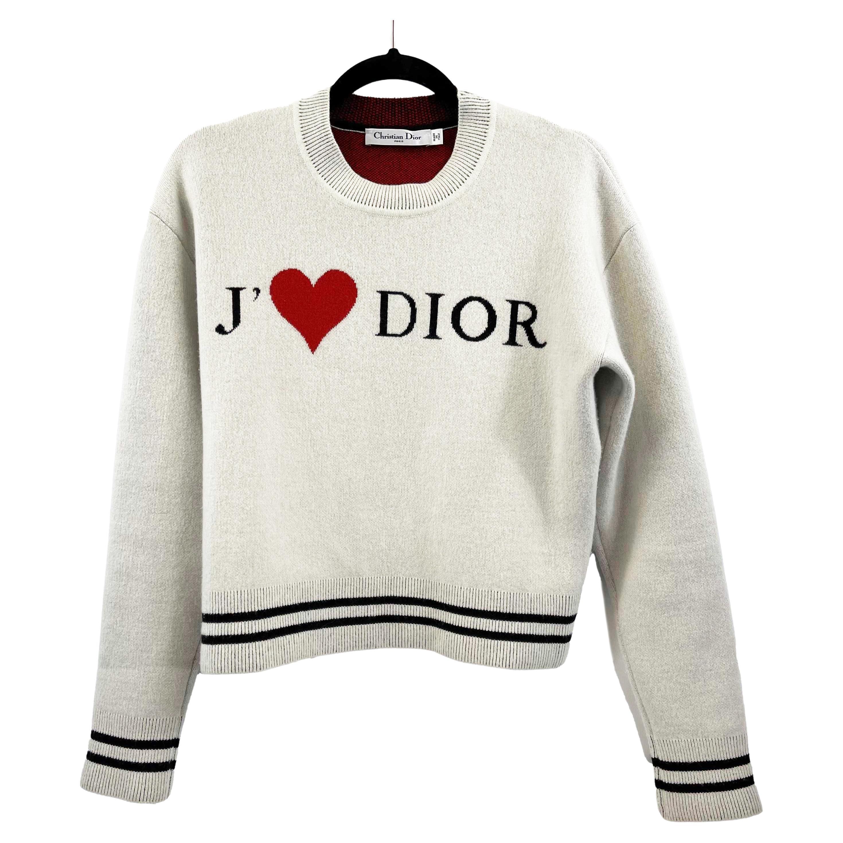 Christian Dior 2019 Dioramour Capsule Collection Sweater Ivory 34 US 2