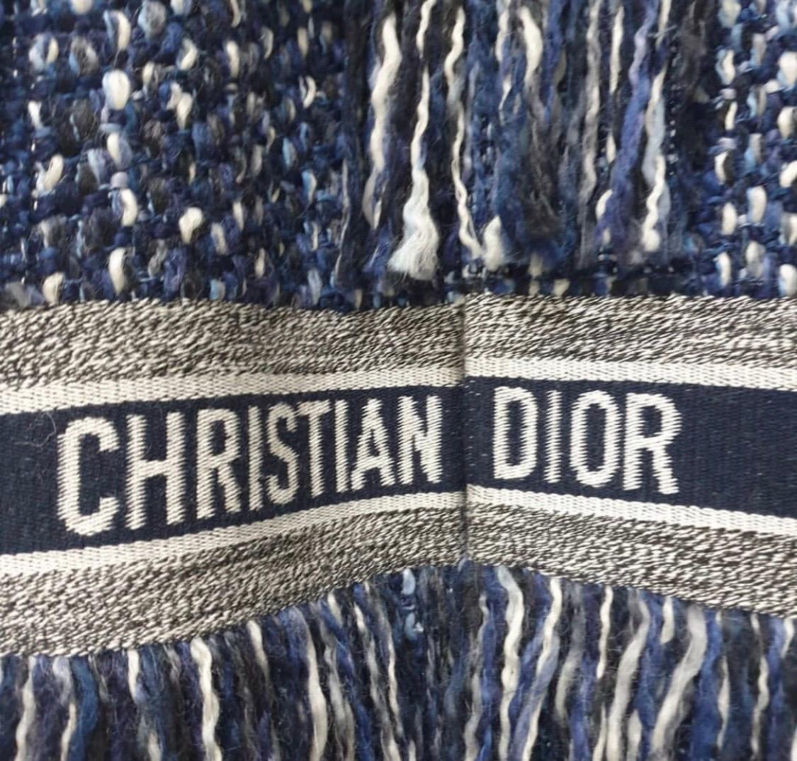Christian Dior 2019 Jacke aus Tweed mit Fransen und Yarn im Zustand „Hervorragend“ in Krakow, PL