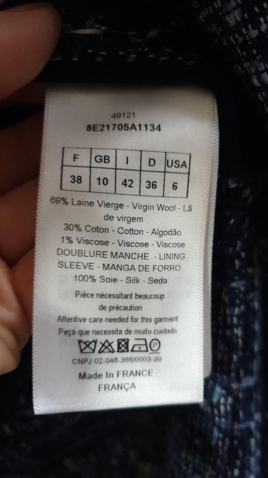 Christian Dior 2019 Jacke aus Tweed mit Fransen und Yarn 4