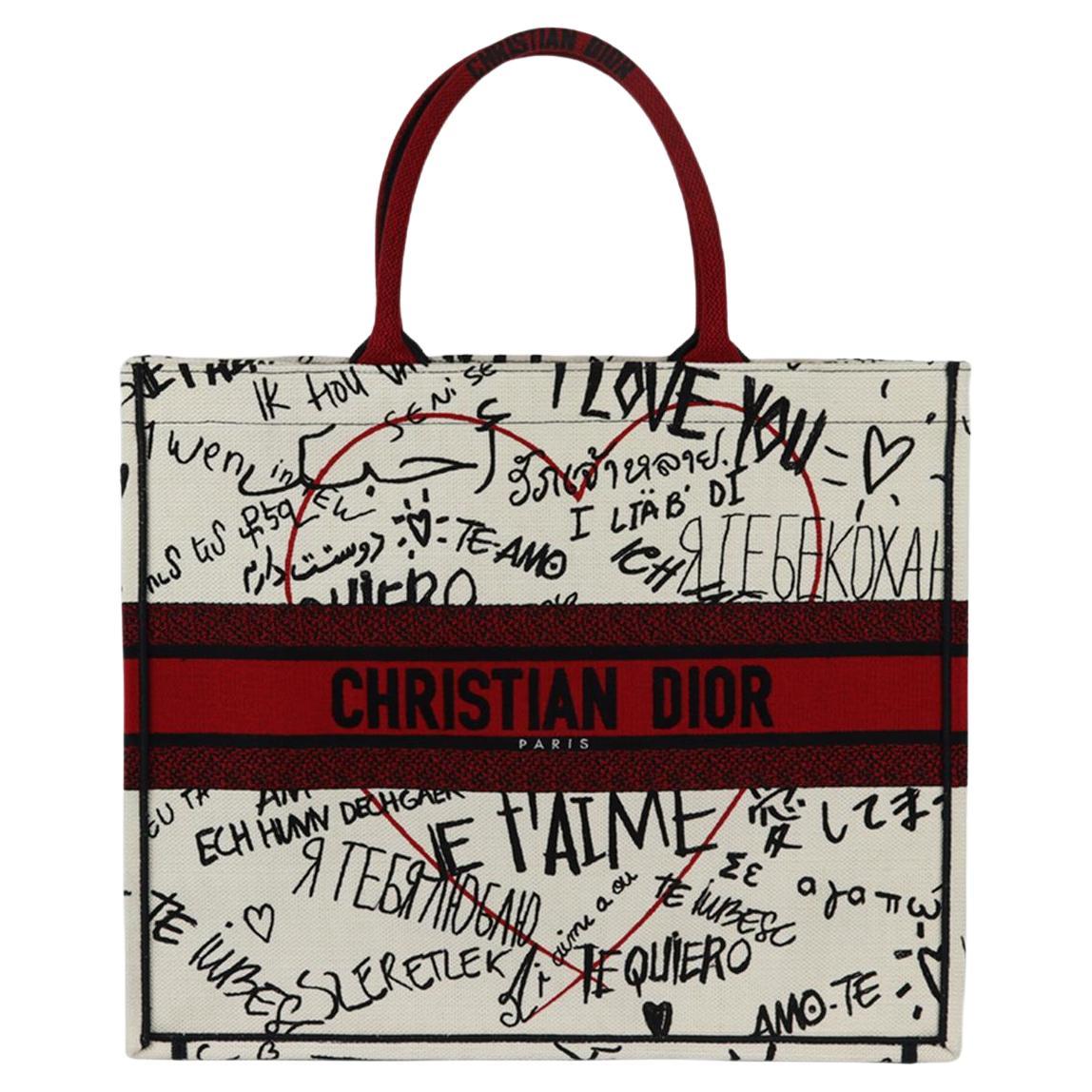 Christian Dior 2020 Book Large Jacquard Canvas Tote Bag For Sale at 1stDibs  | christian dior i love you bag, dior book tote 2020, dior book tote large