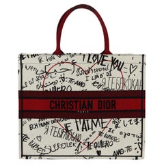 Christian Dior 2020 Book Large Jacquard Canvas Tote Bag
