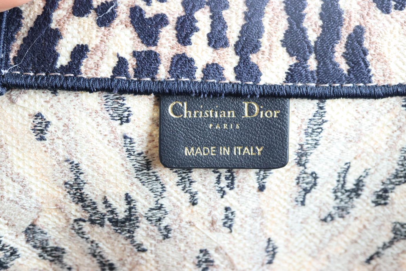 Christian Dior 2020 Book Large Tie Dyed Jacquard Canvas Tote Bag 1
