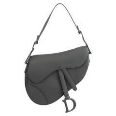 Christian Dior 2020 Saddle Ultramatte Leather Shoulder Bag