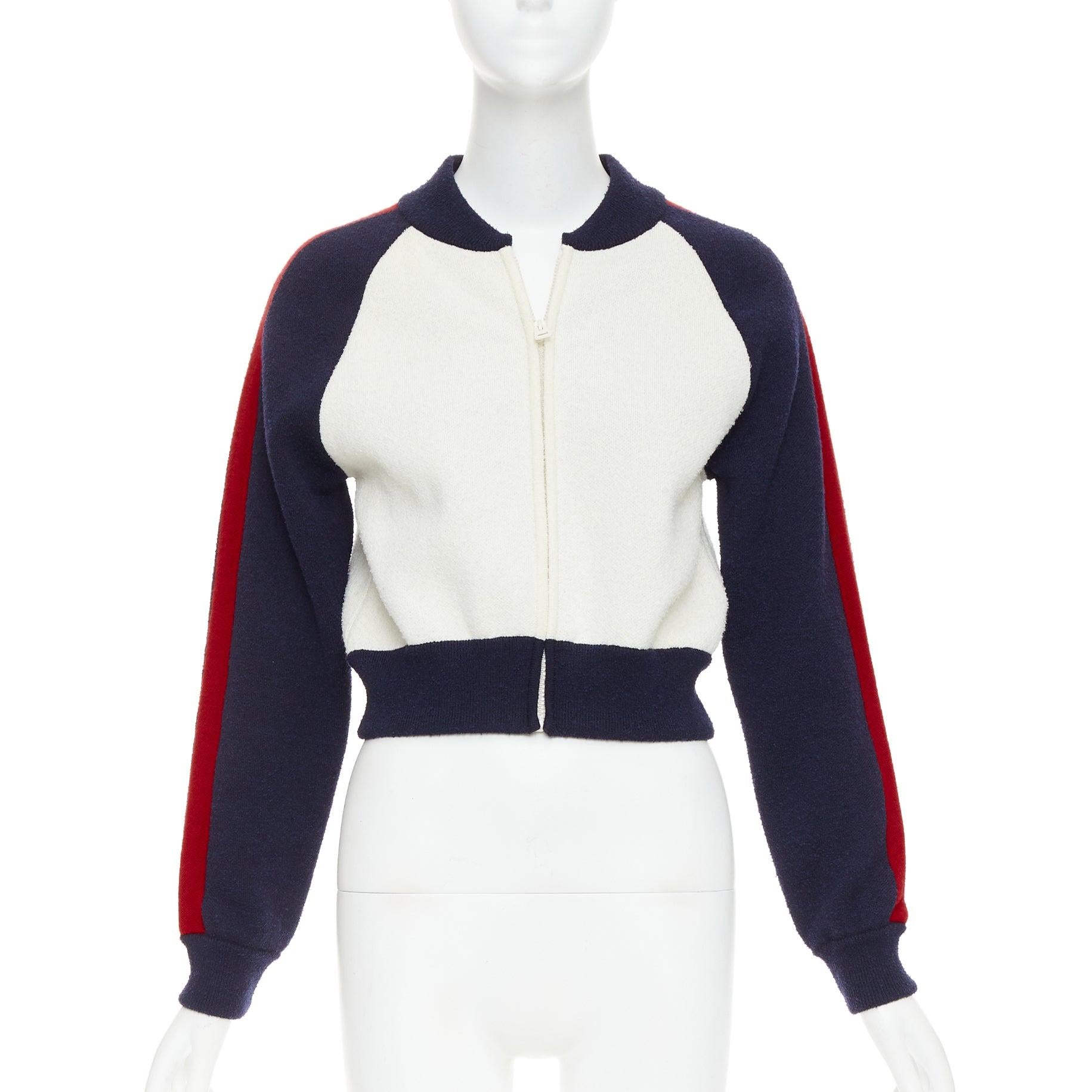 Christian Dior 2021 I Love Paris in lana, giacca da ginnastica con zip bomber FR34 XS In condizioni buone in vendita a Hong Kong, NT