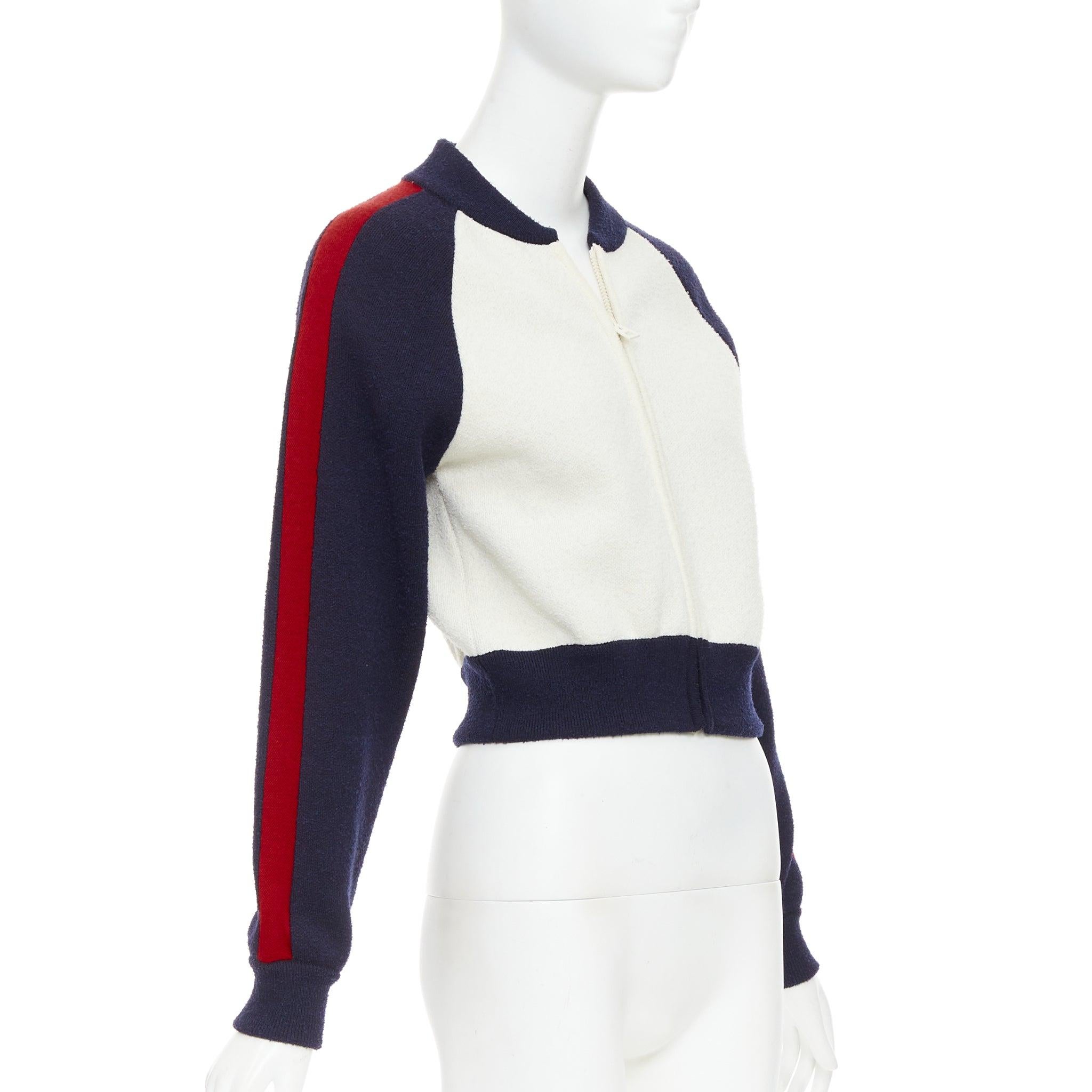 Donna Christian Dior 2021 I Love Paris in lana, giacca da ginnastica con zip bomber FR34 XS in vendita
