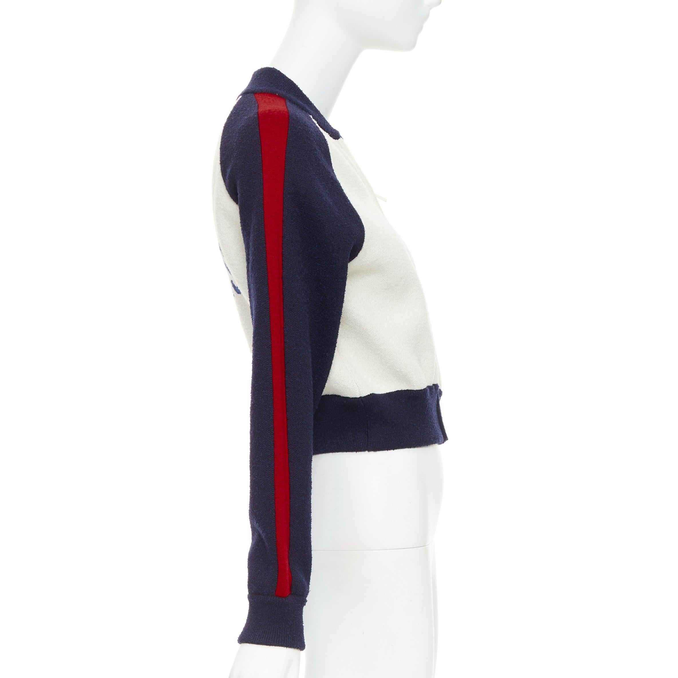 Christian Dior 2021 I Love Paris in lana, giacca da ginnastica con zip bomber FR34 XS in vendita 1
