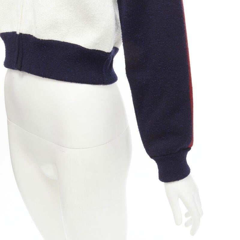 CHRISTIAN DIOR 2021 I Love Paris wool cropped track jacket zip bomber FR34 XS For Sale 3