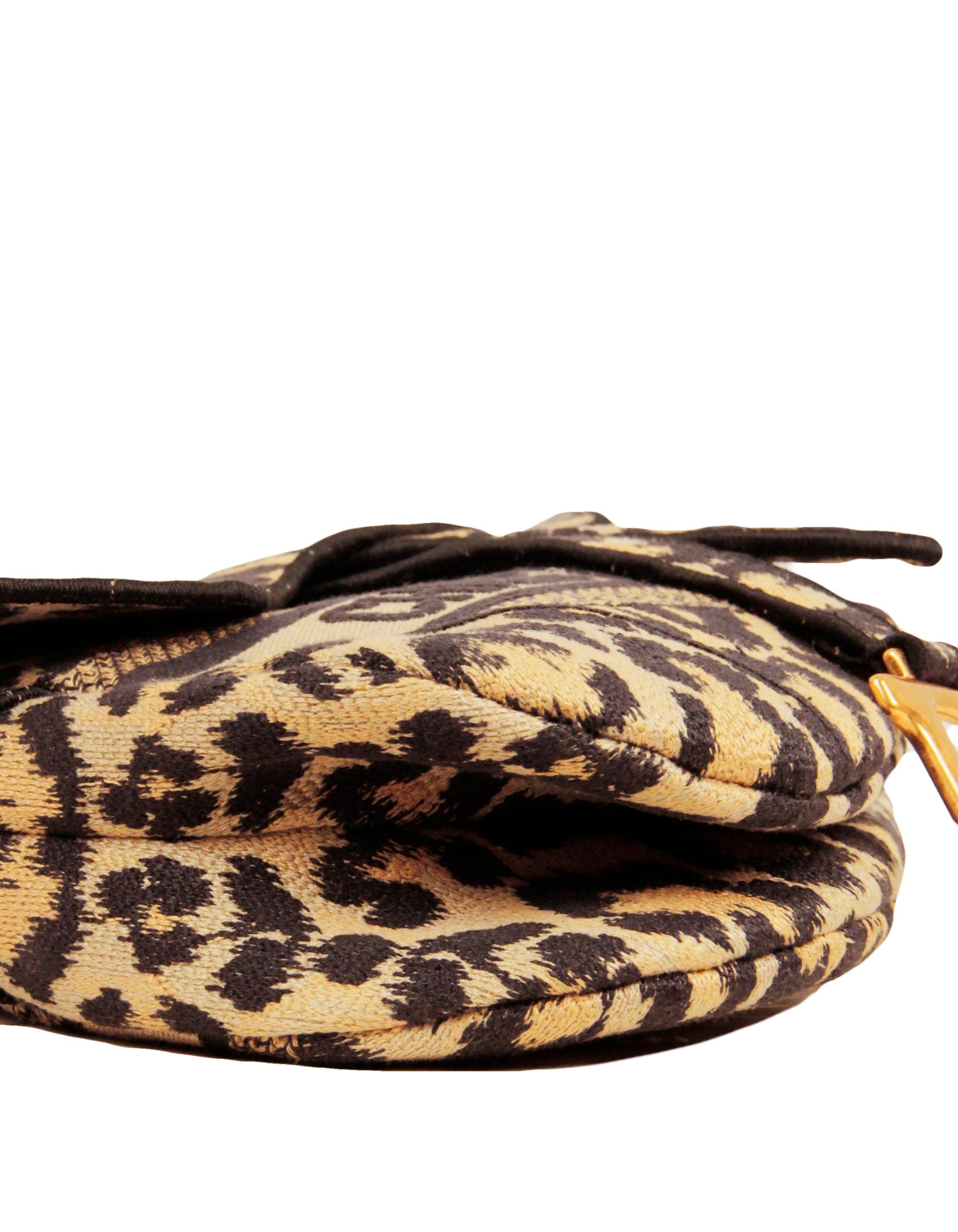 dior leopard saddle bag