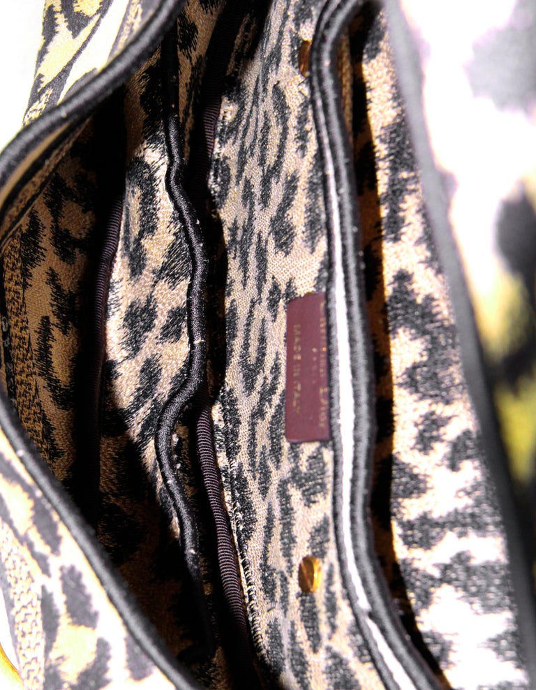 Christian Dior 2021 Mizza Embroidery Leopard Print Saddle Bag rt. 4,500 For Sale at 1stDibs
